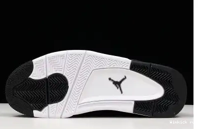 JORDAN AIR BLACK GOLD-WHITE METALLIC MENS 4 “ROYALTY” 0417